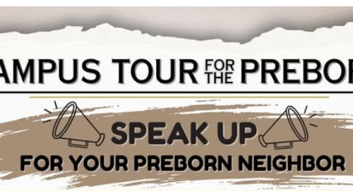 Once again we will be going to the university campuses to speak up for our preborn neighbors! Please contact us if you would like to participate or if you have questions.